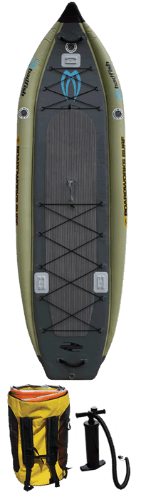 And the best inflatable fishing SUP is . . . the Badfisher