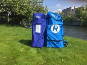 2 inflatable backpacks