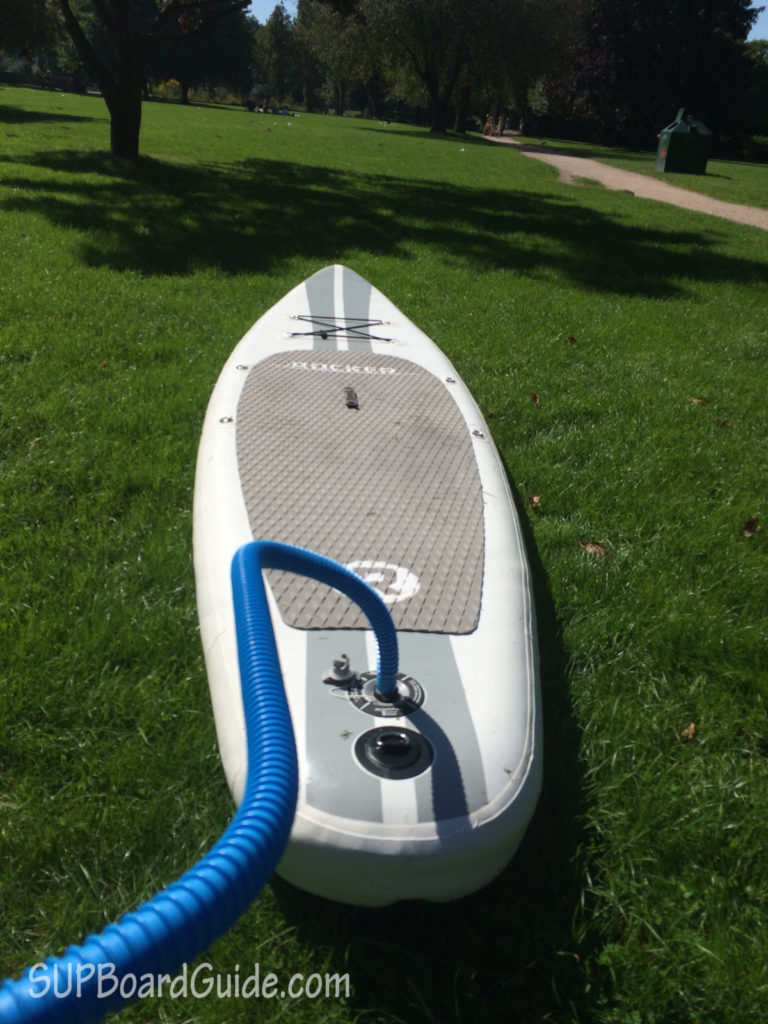 Pumping up my SUP