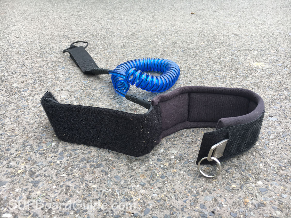 Coiled Blue SUP Leash