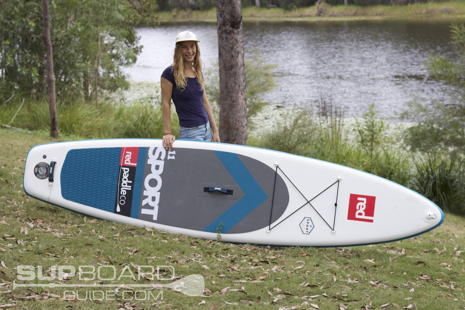 Girl with Red Paddle Co SUP