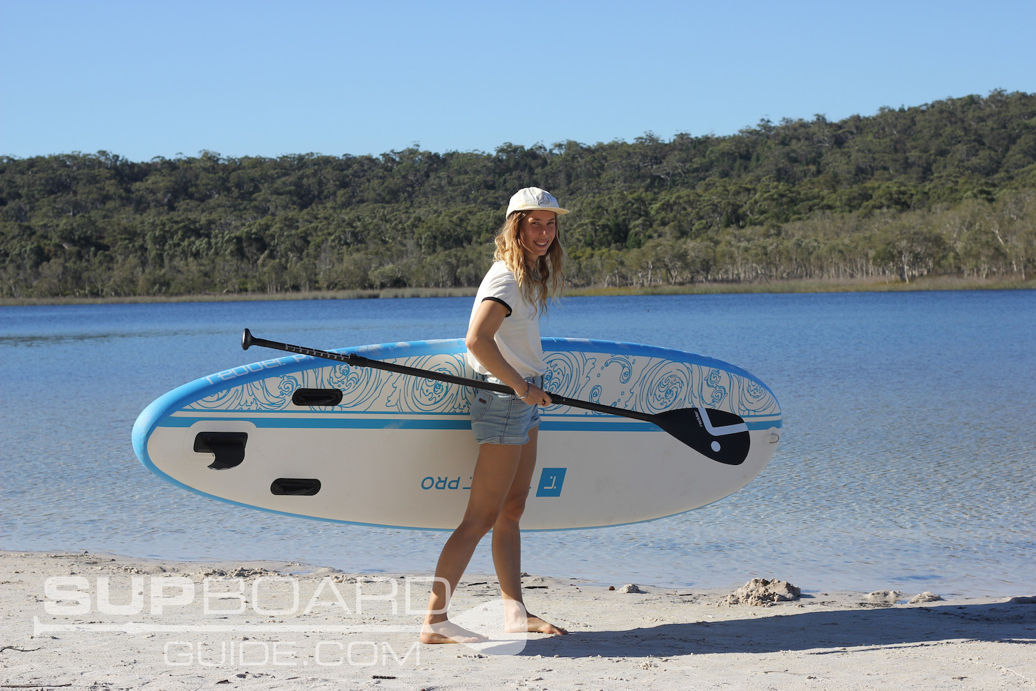 Entering Lake On Redder SUP