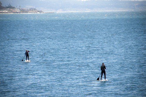 paddle boarding