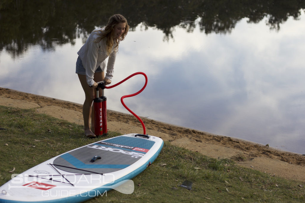 Inflating Paddleboard