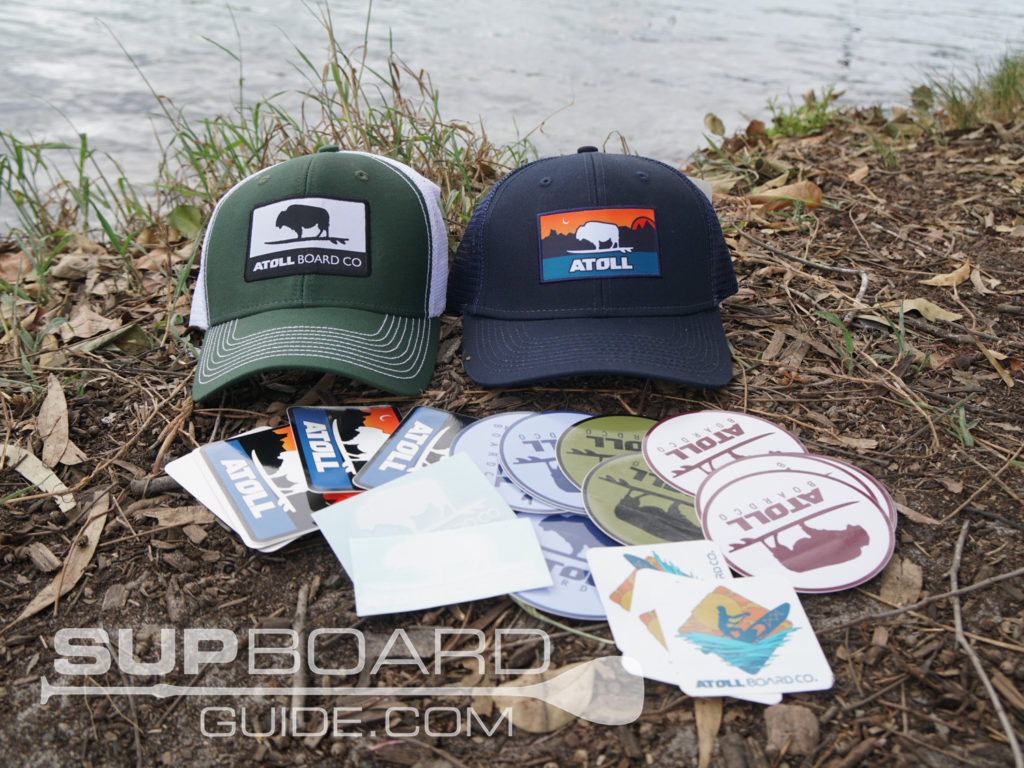 Atoll hat and stickers