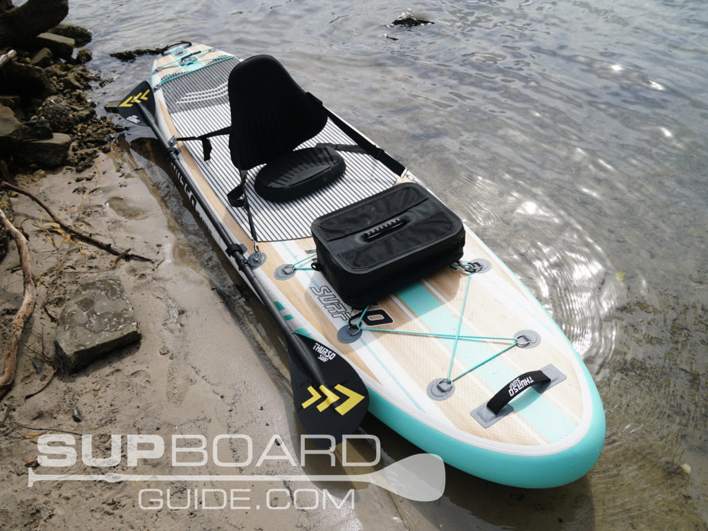 SUP seat and blade kayak conversion