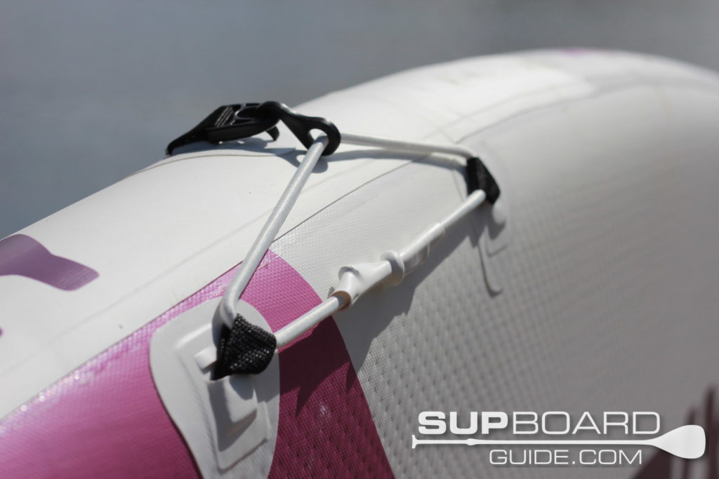 SUP paddle holder on rails 