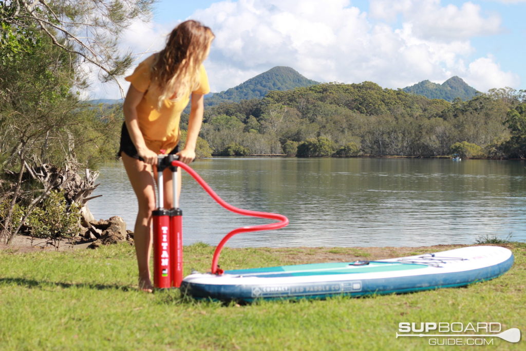 Hand pumping RPC SUP