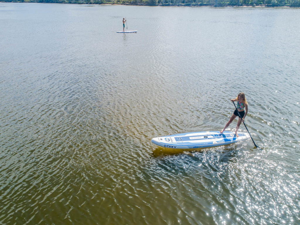 Turning SUP on river