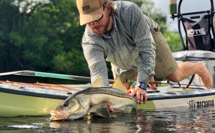 Bass Fishing on Paddleboard
