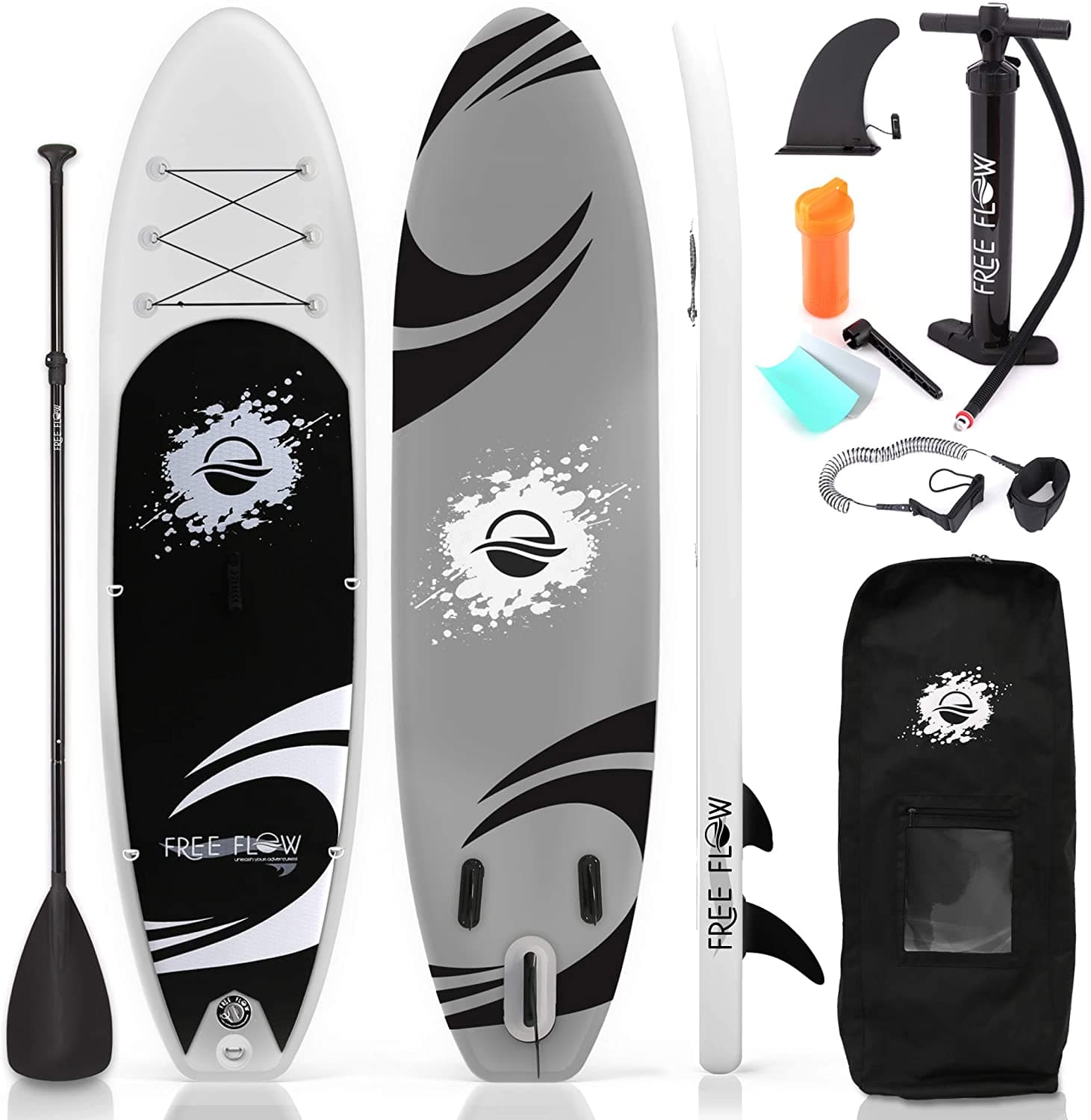 現金特価 センターバレーSereneLife Inflatable Stand Up Paddle Board Inches Thick with  Premium SUP Accessories Carry Bag Wide Stance, Bottom Fin for Paddling,  Surf Co