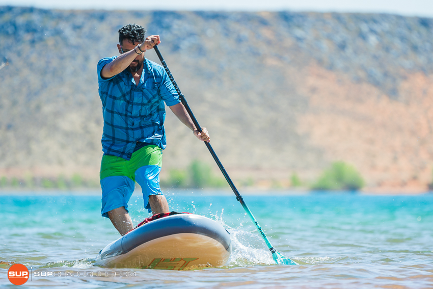 Bote Breeze Inflatable Paddle Board Review Stepback Turn