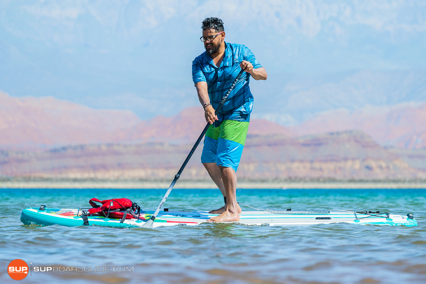 Bote Flood Inflatable SUP Review Maneuvering