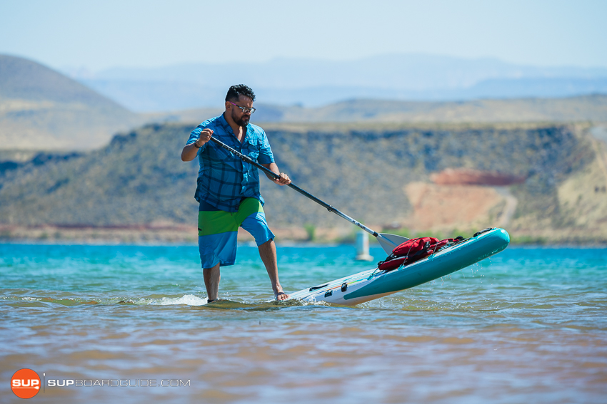 Bote Flood Inflatable SUP Review backfin turn