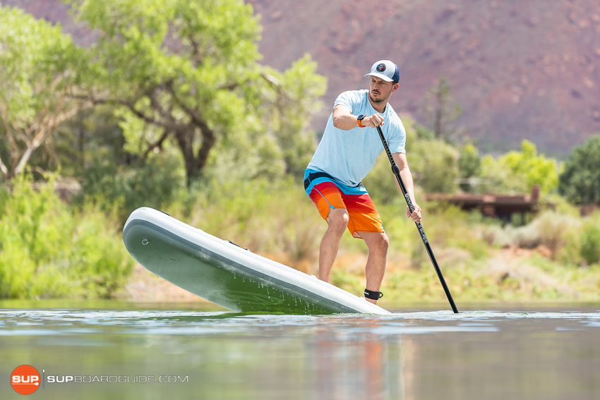 Nautical 11'6 Inflatable Stand Up Paddle Board Review Step Back Turn