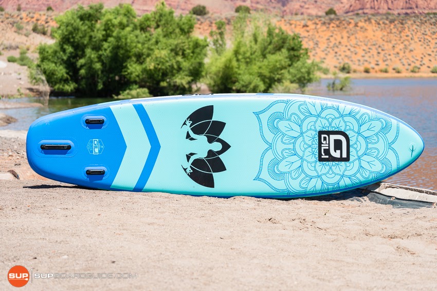 Gili Komodo Inflatable Yoga SUP Review Bottom Board Design