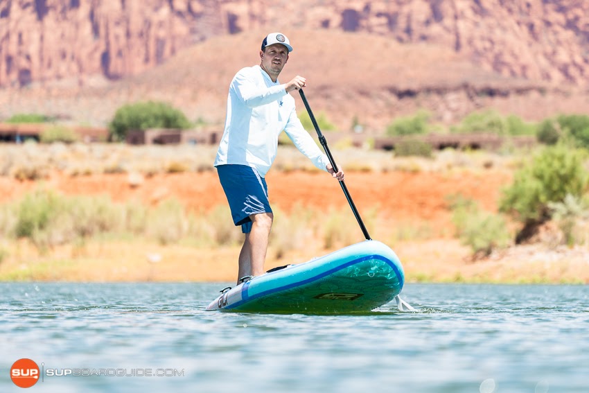 Gili Komodo Inflatable Yoga SUP Review Step Back Turn