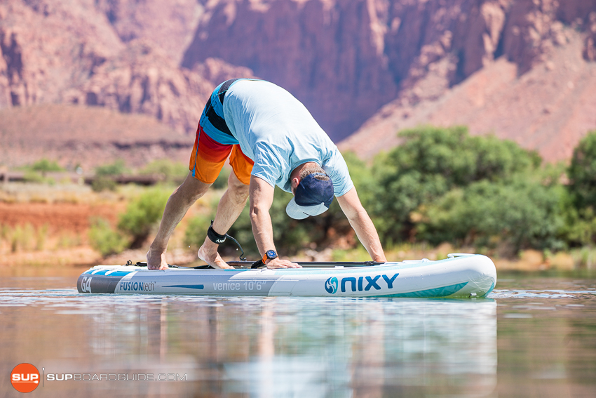 Nixy Venice G4 Inflatable Paddle Board Review Downward Dog Yoga SUP