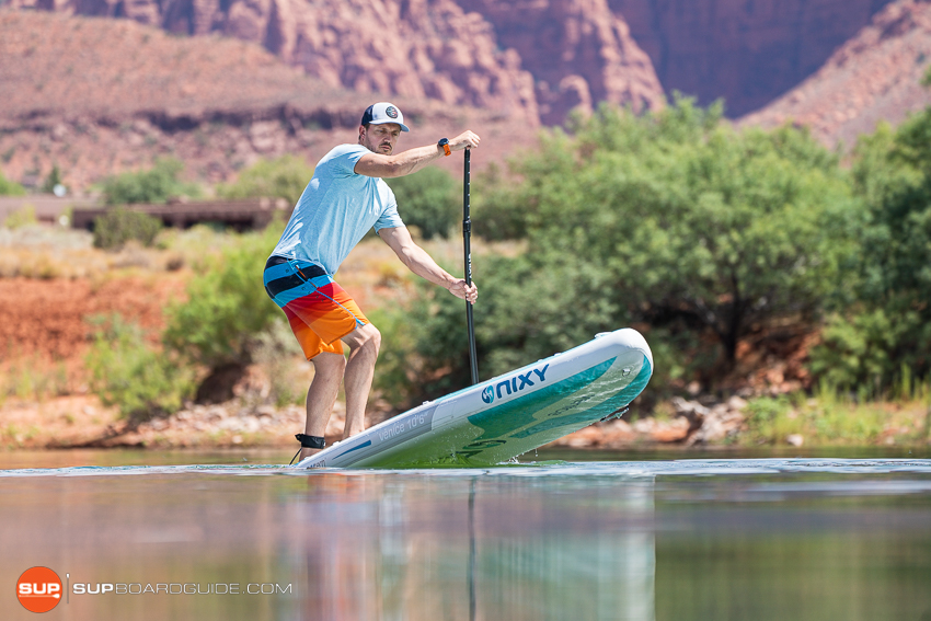 Nixy Venice G4 Inflatable Paddle Board Review Step Back Turn