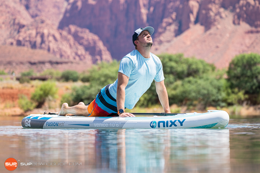 Nixy Venice G4 Inflatable Paddle Board Review Upward Dog Yoga SUP