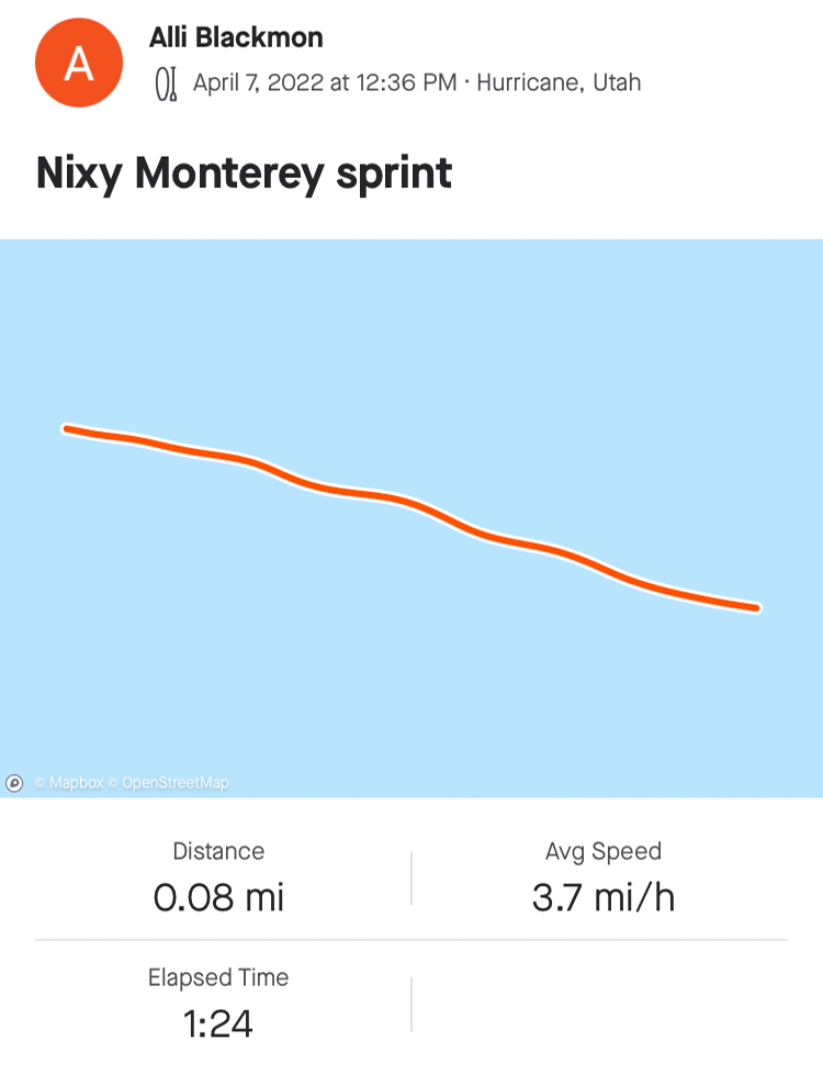 Nixy Monterey 11'6  Sprint Test