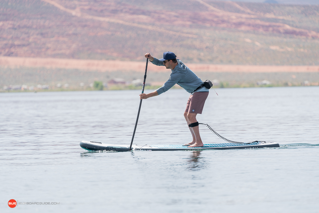 Honu Byron paddling left