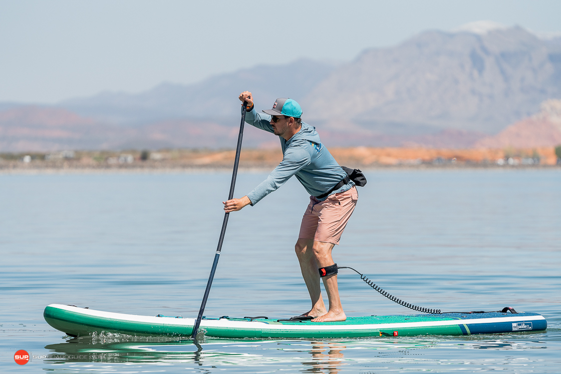 RedPaddleCo 126 Voyager paddling left