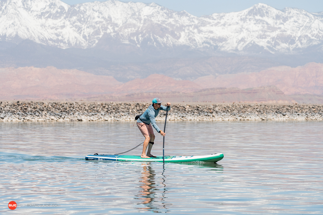 RedPaddleCo 126 Voyager paddling right