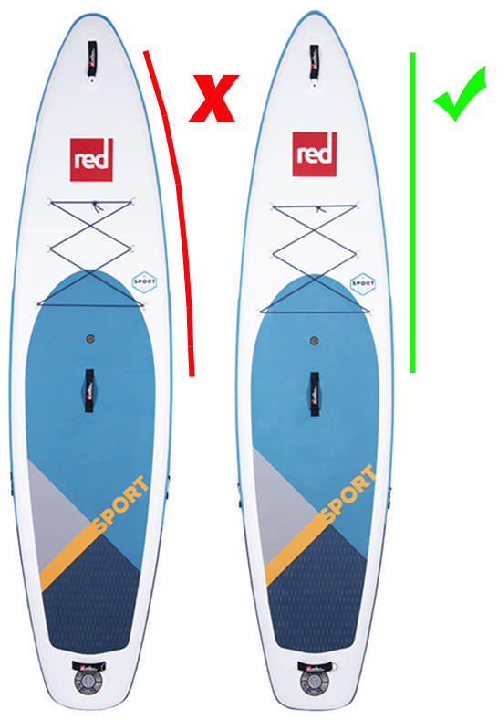 How to paddle in a straight line
