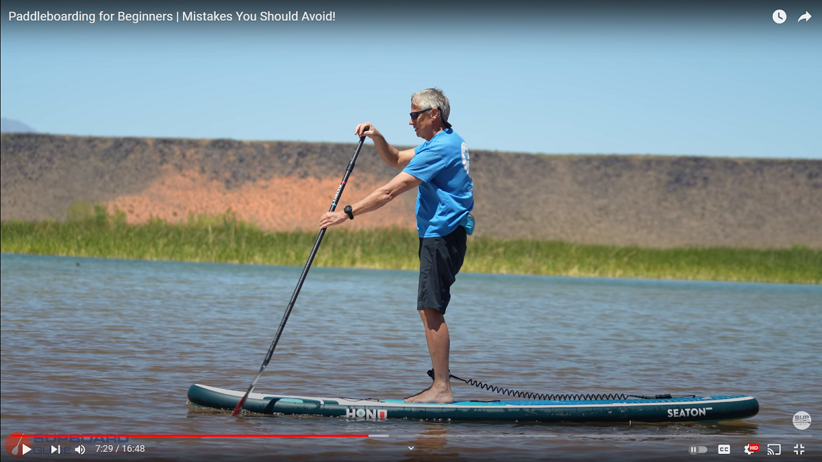 Standing in the wrong place on your board