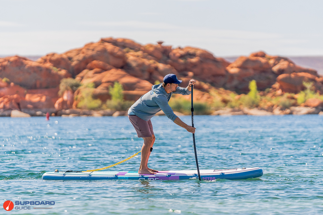 Glide O2 Retro 3.0 paddling right