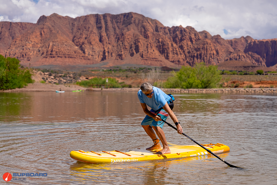 Thurso Surf Waterwalker 120 iSUP Review - turn