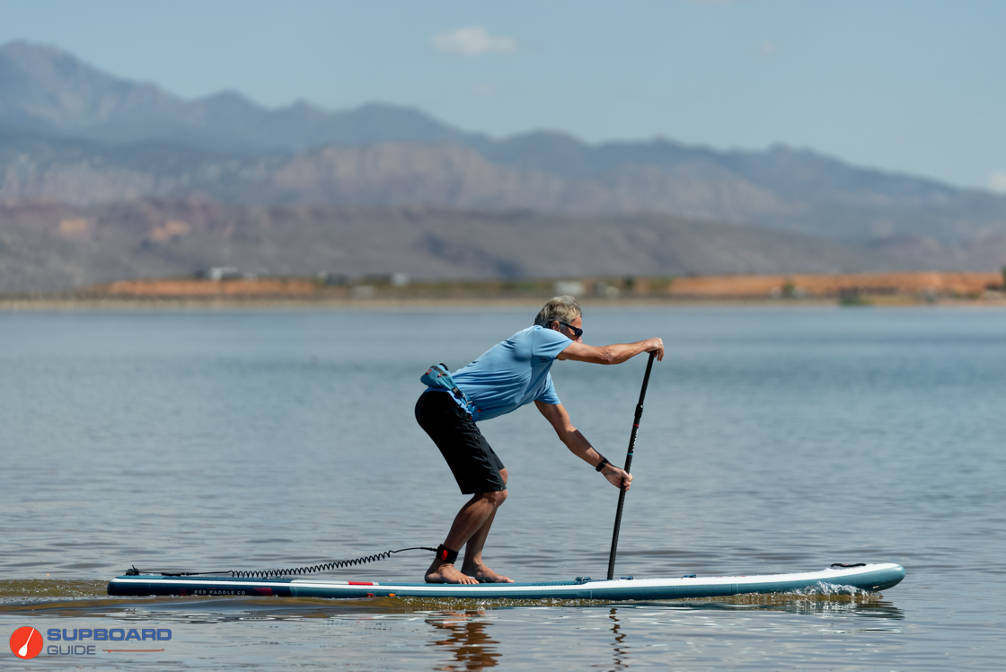 Red Paddle Co 12'6'' Sport - paddling right