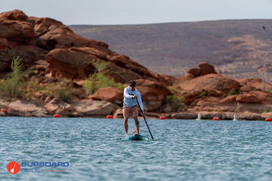 Retrospec Weekender Tour paddling wide shot
